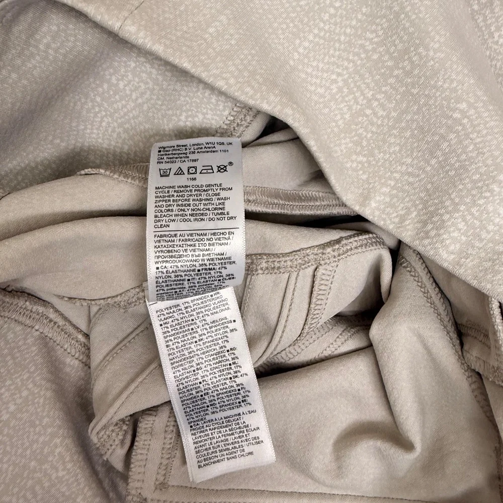 Athleta Delancey Moto Tight Legging Womens Lrg Tall Cream Braiden Textured Pants